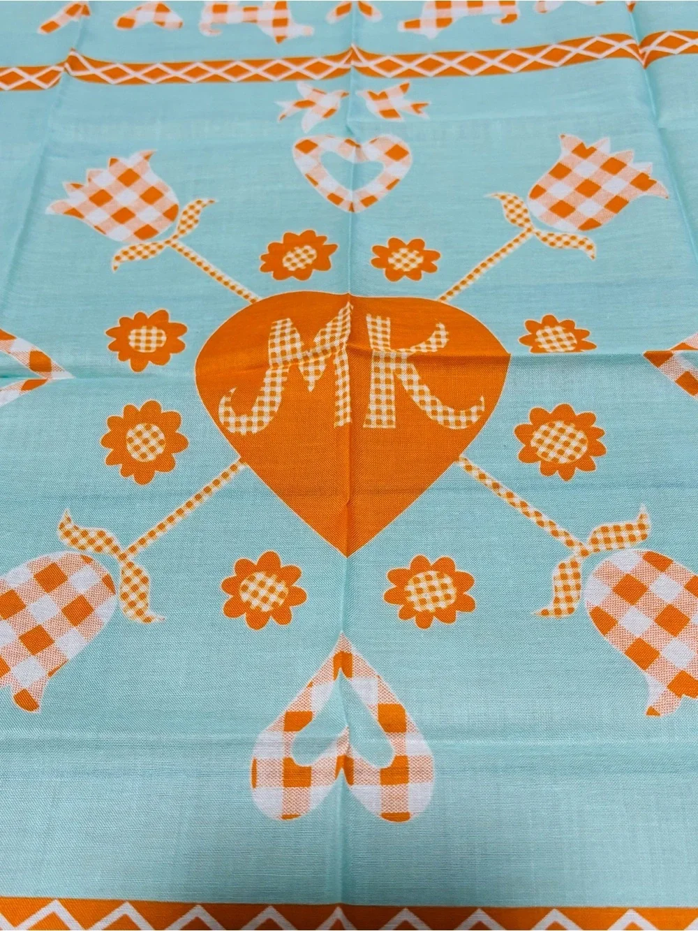 Michiko London Multicolor 100% Cotton Handkerchief/Bandana/Scarf size 45cm 18”